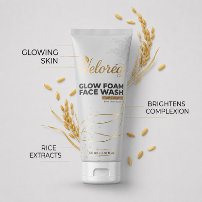 Glow Foam Rice Extract Face Wash  3.38 fl oz