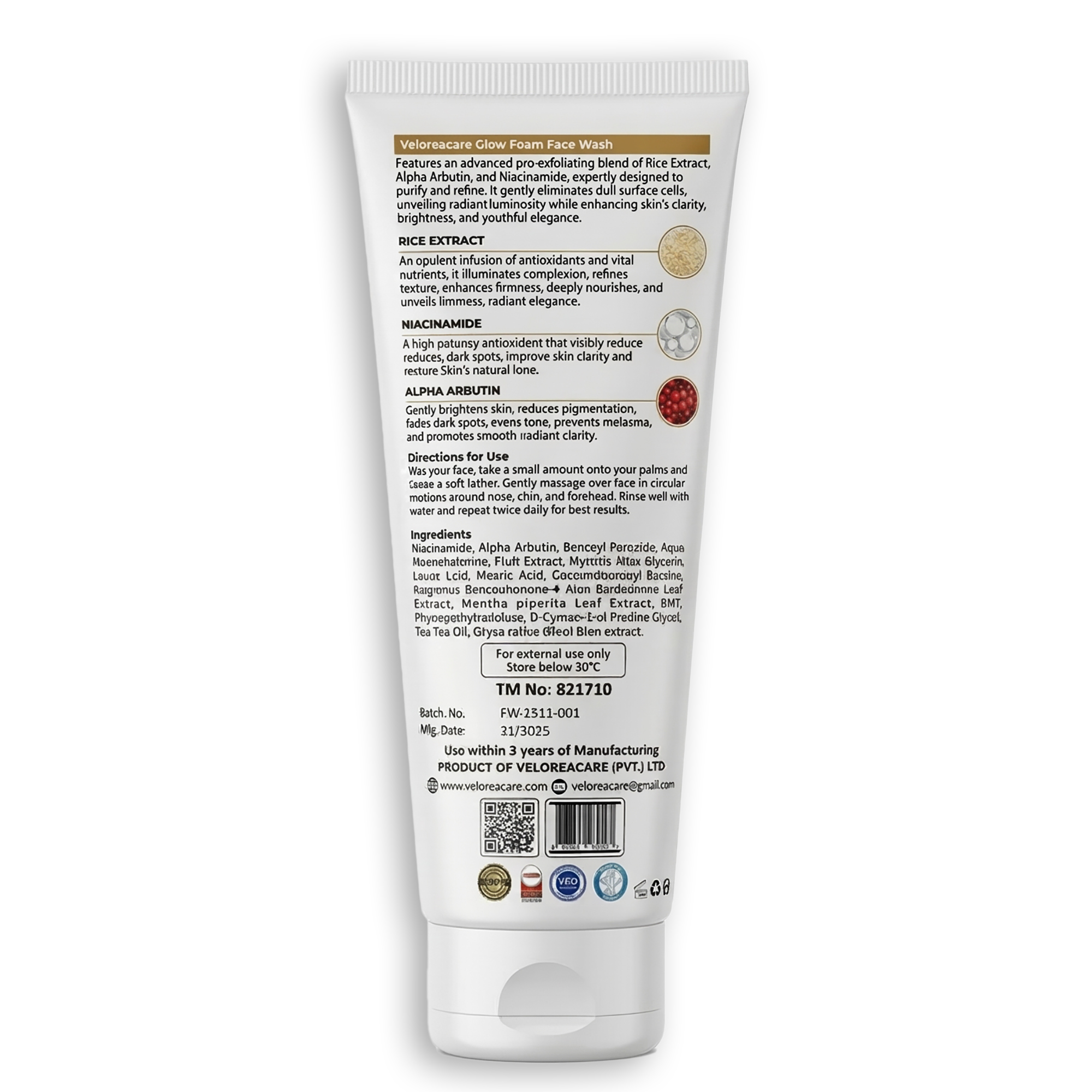 Glow Foam Face Wash + Bright Impact Serum - Image 6