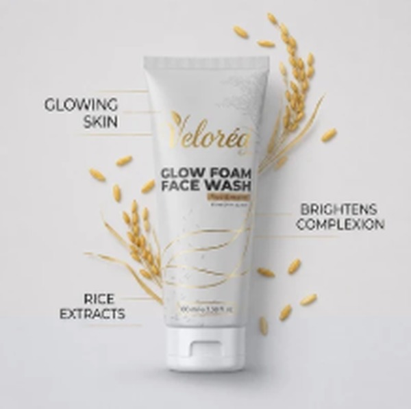Glow Foam Rice Extract Face Wash 3.38 fl oz
